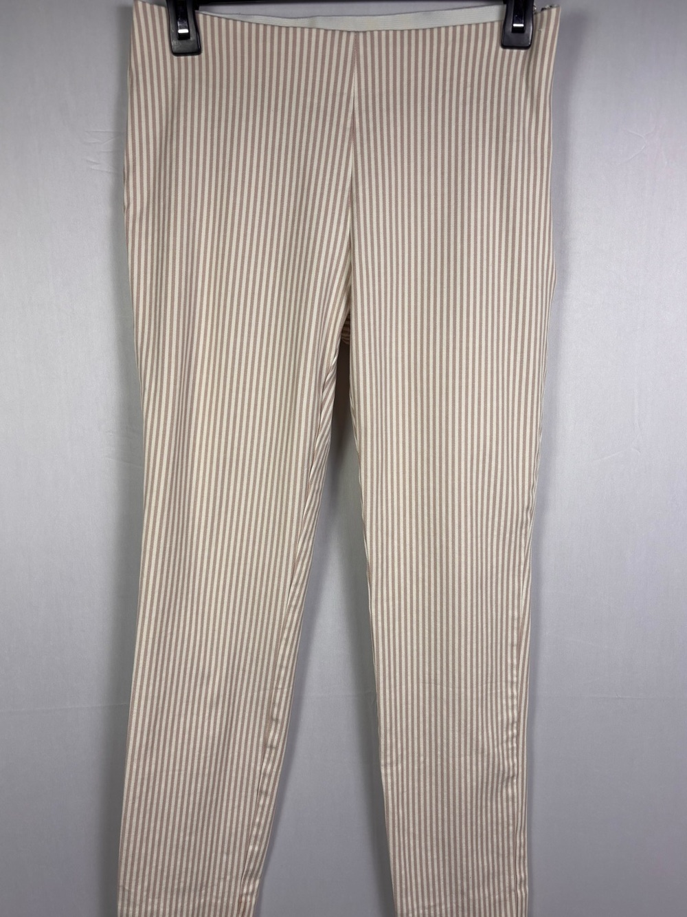 Beige Stripe Woman’s Stretch Pants